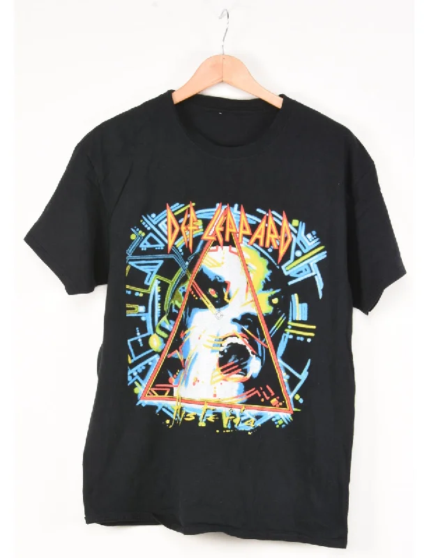 Def Leppard Band T-shirt - M Athletic Women's High - 