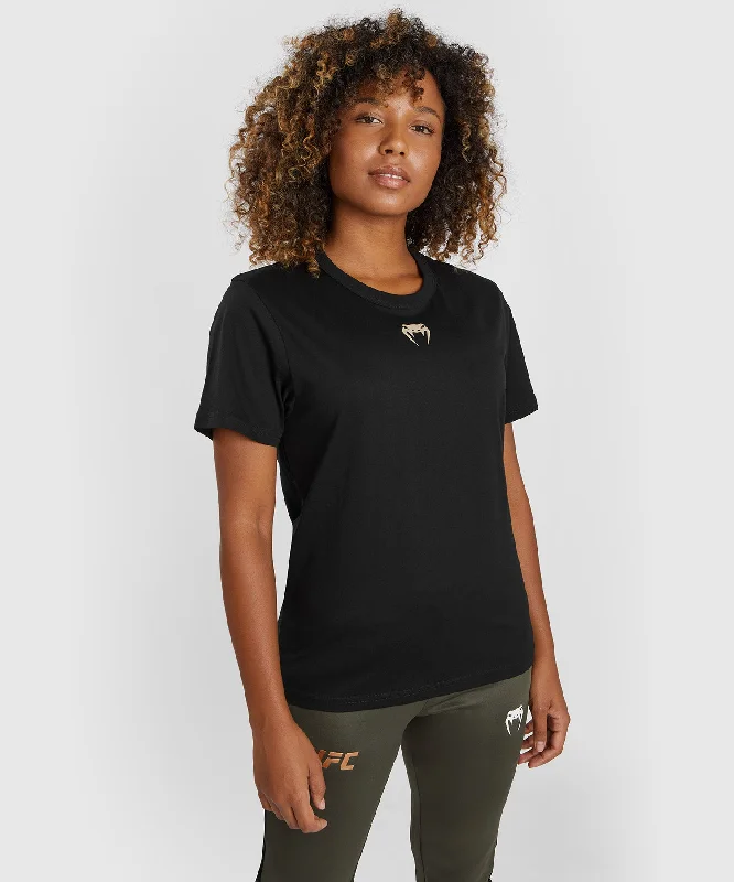 UFC Adrenaline by Venum Fight Week Women’s Short-sleeve Cotton T-shirt - Black Polished Women's Silk