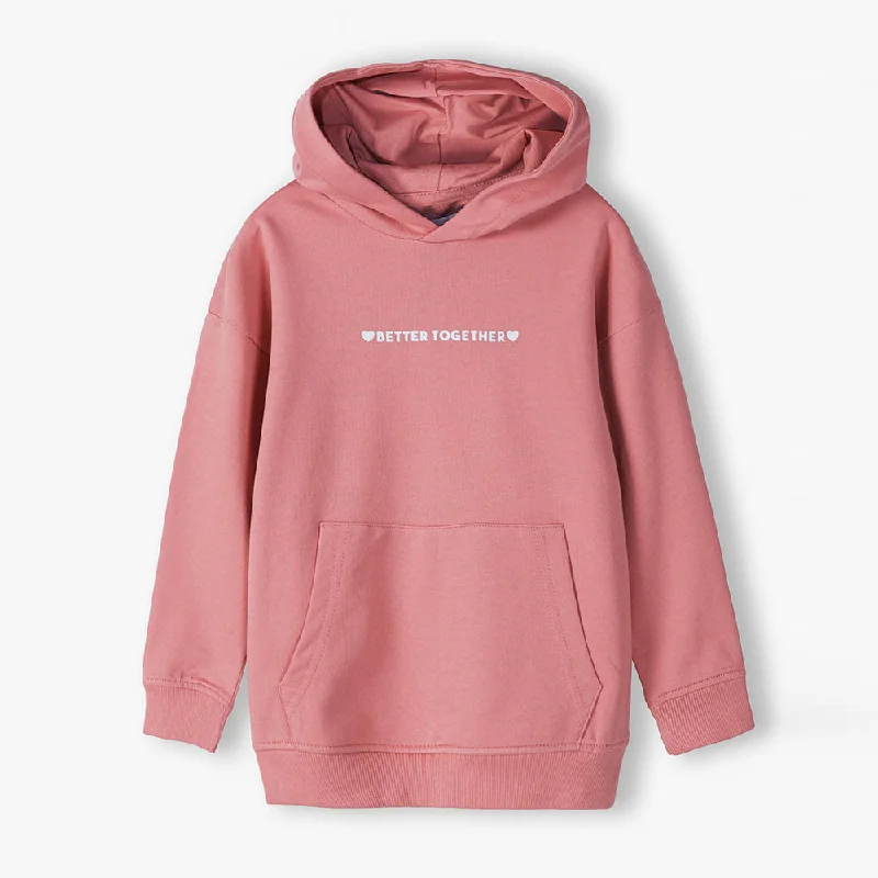 FM Better Together Tea Pink Kangaroo Pocket  Hoodie 13523 Business