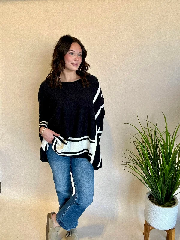 Levi Black Stripe Sweater- FINAL Bohemian Women's Free