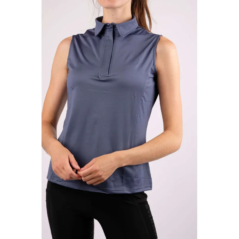 Montar Polo Fiona Sans Manche Bleu Océan Modern Women's Tech