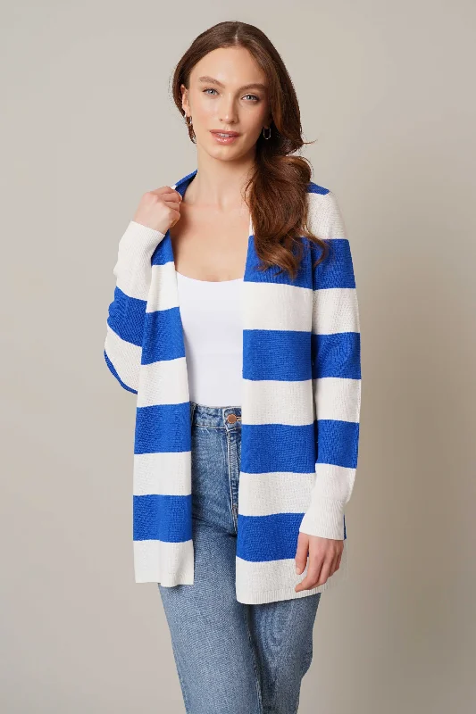 Striped Waffle Cardigan performance