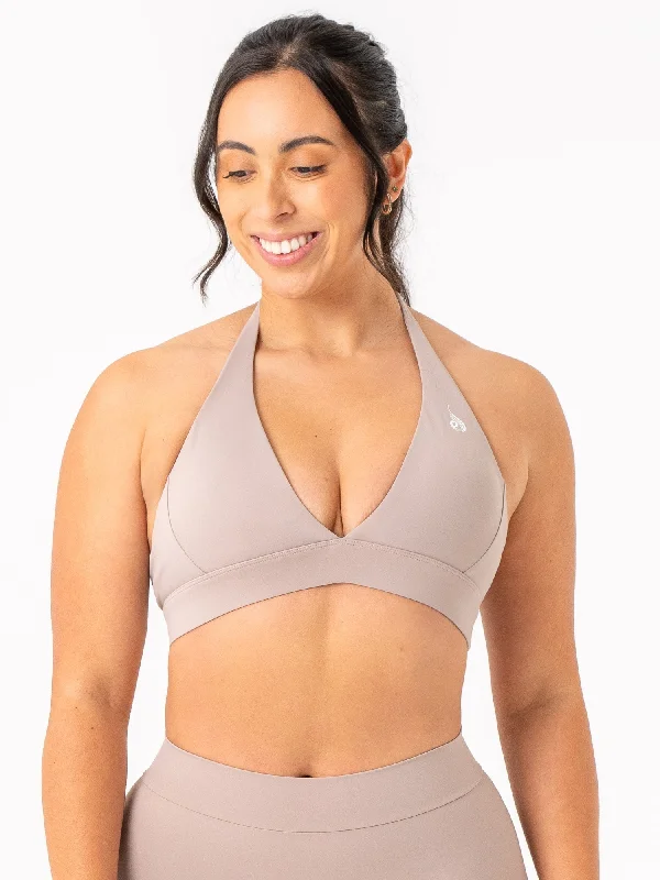 NKD Halter Bra - Taupe Sustainable Organic