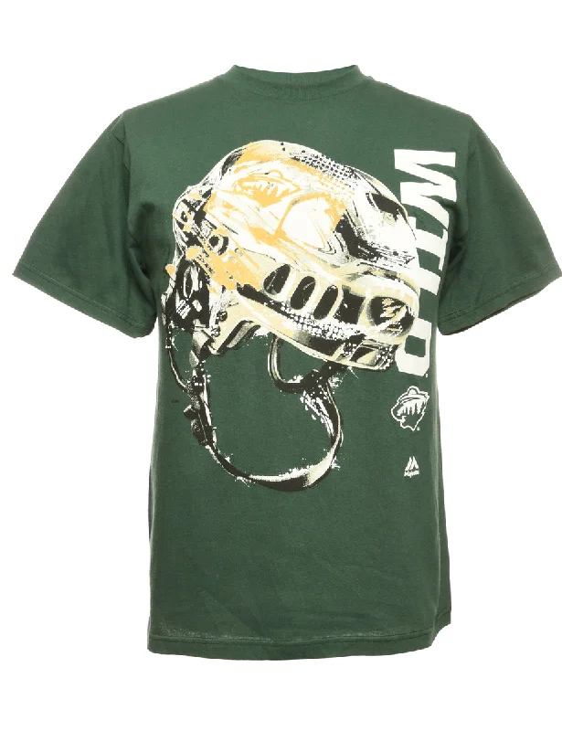 Minnesota Wild Sports T-shirt - M Bohemian Women's Free