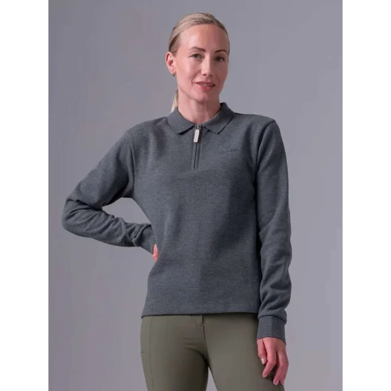 PS of Sweden Polo Olivia Dark Grey Melange Adventure
