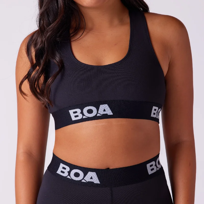 Women's Fly Sports Bra - Black Refined Women's 
