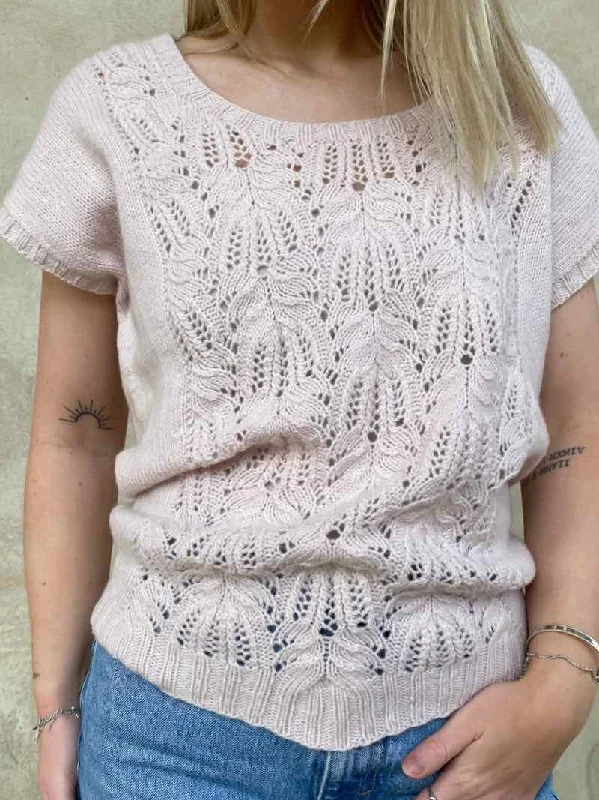 Celina summer top with frost-work by Önling, knitting pattern Trendy Women's Oversized