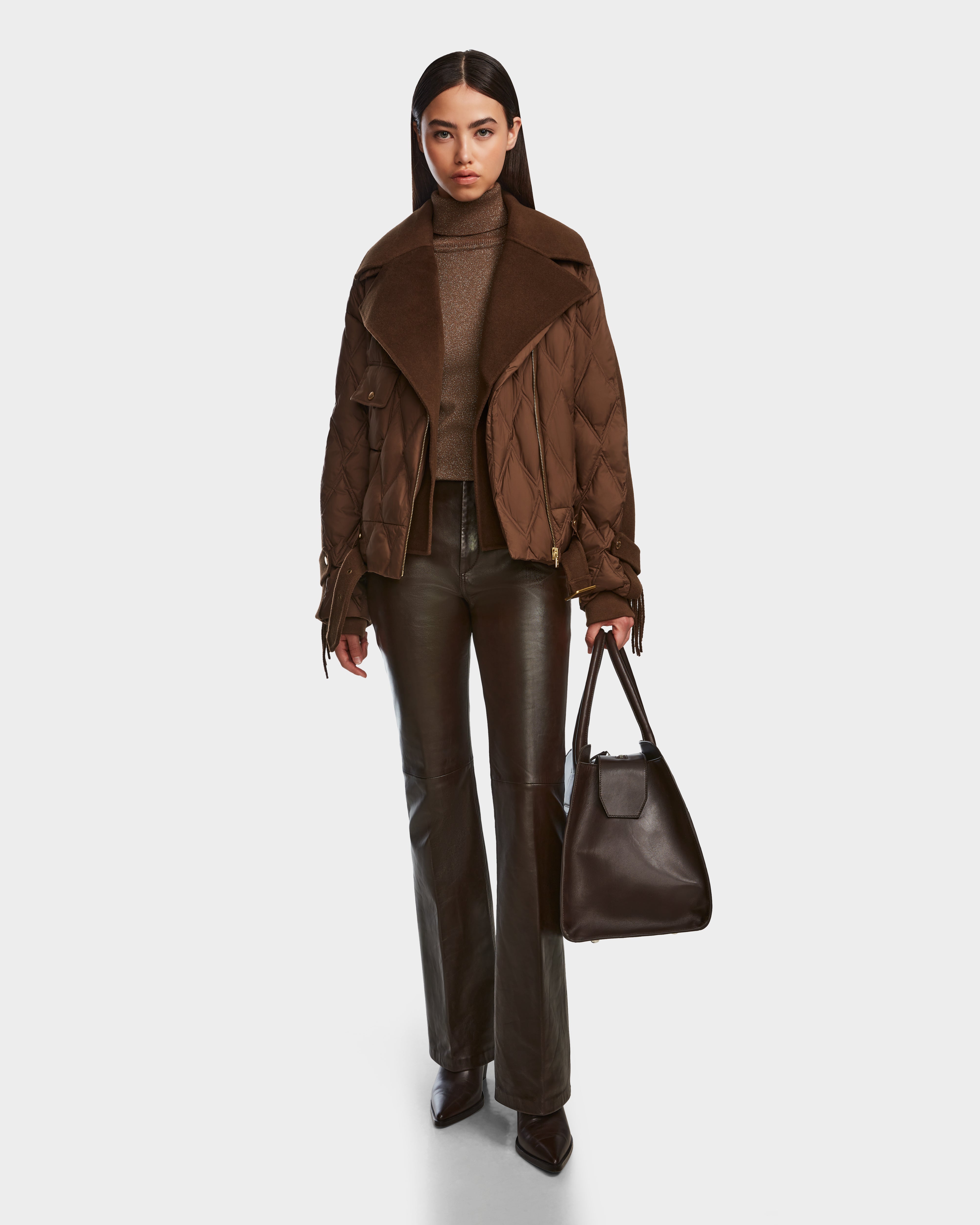 ZOLA - 8124712 Mocha Artistic Women's Hand - painted