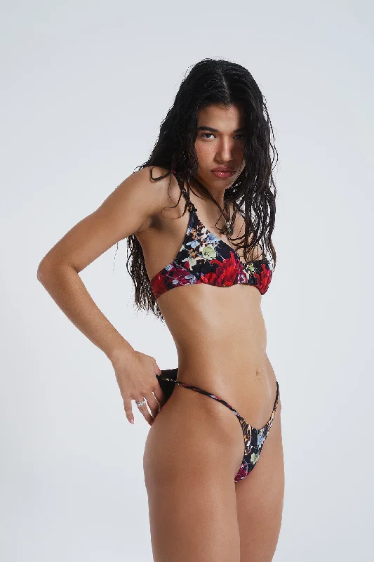 Antoinette Ruched Cup Bikini Top Streetwear Style for 