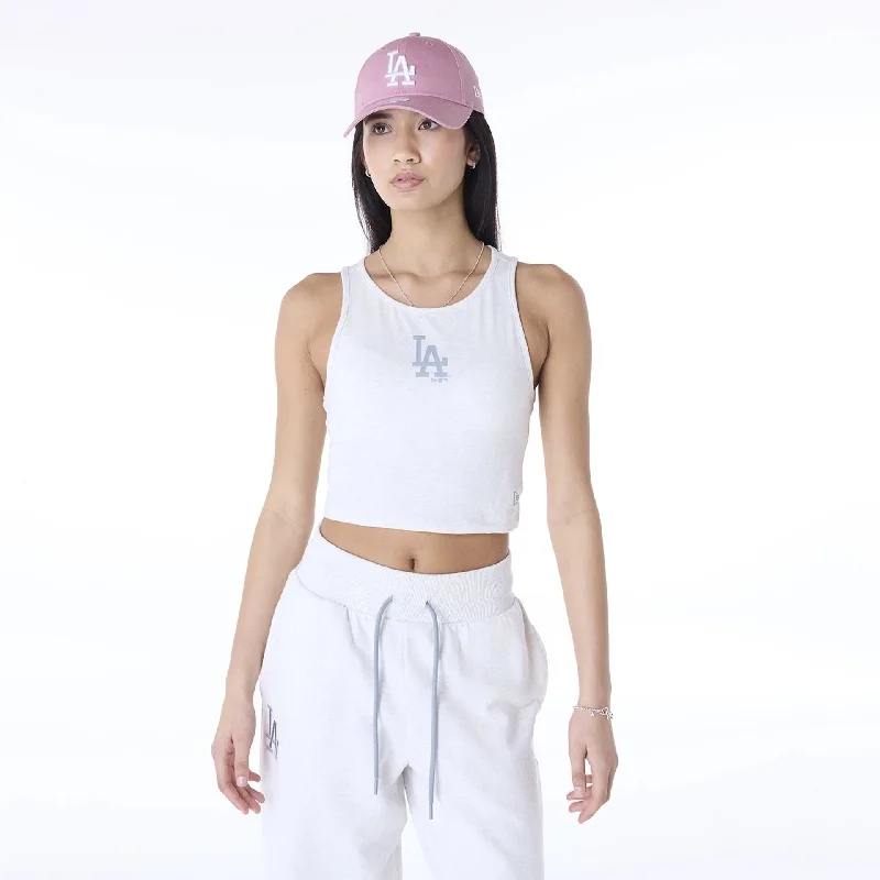 LA Dodgers Womens MLB League Essential Pastel Grey Vest Sharp Women's Italian