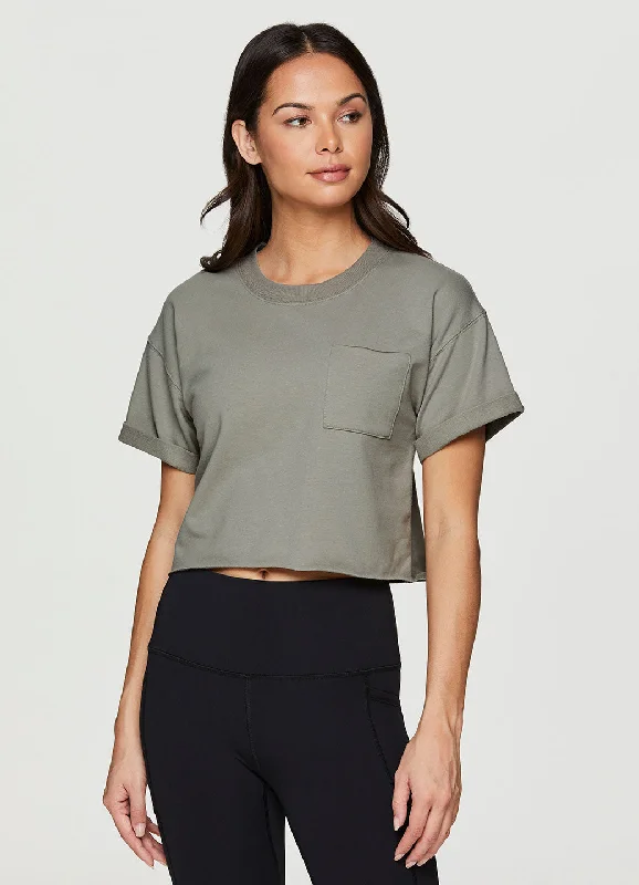 Organic Cotton Everyday Cropped Tee Sporty Women's Tennis