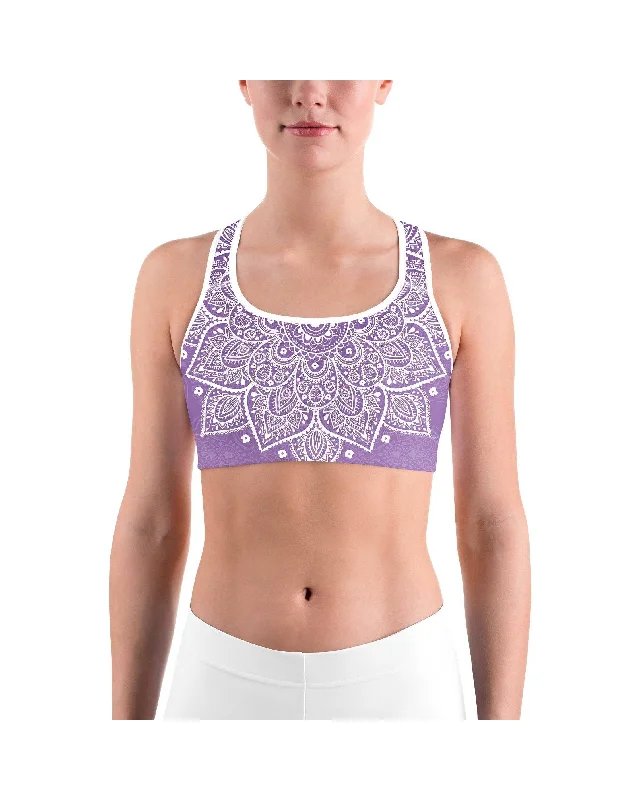 Lavender Mandala Sports bra