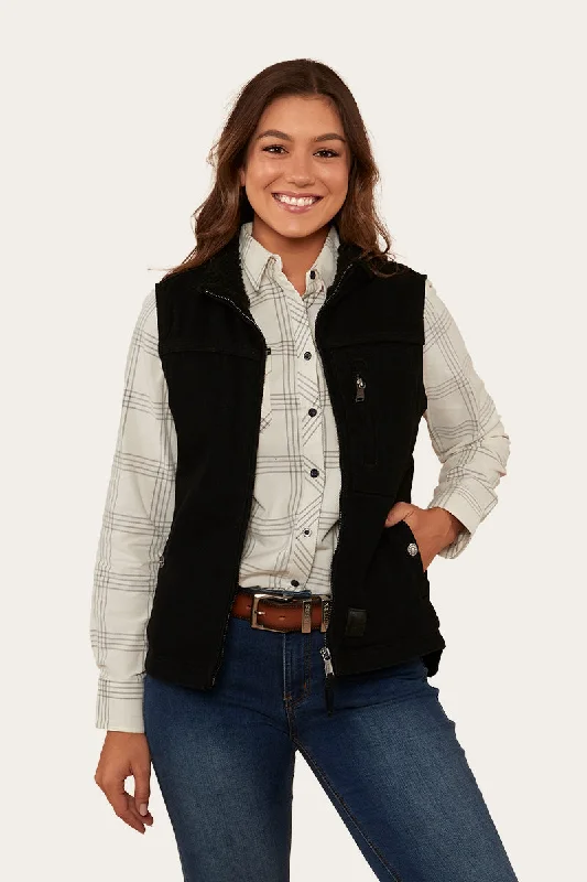 Albion Womens Vest - Black Stylish Women's Neon