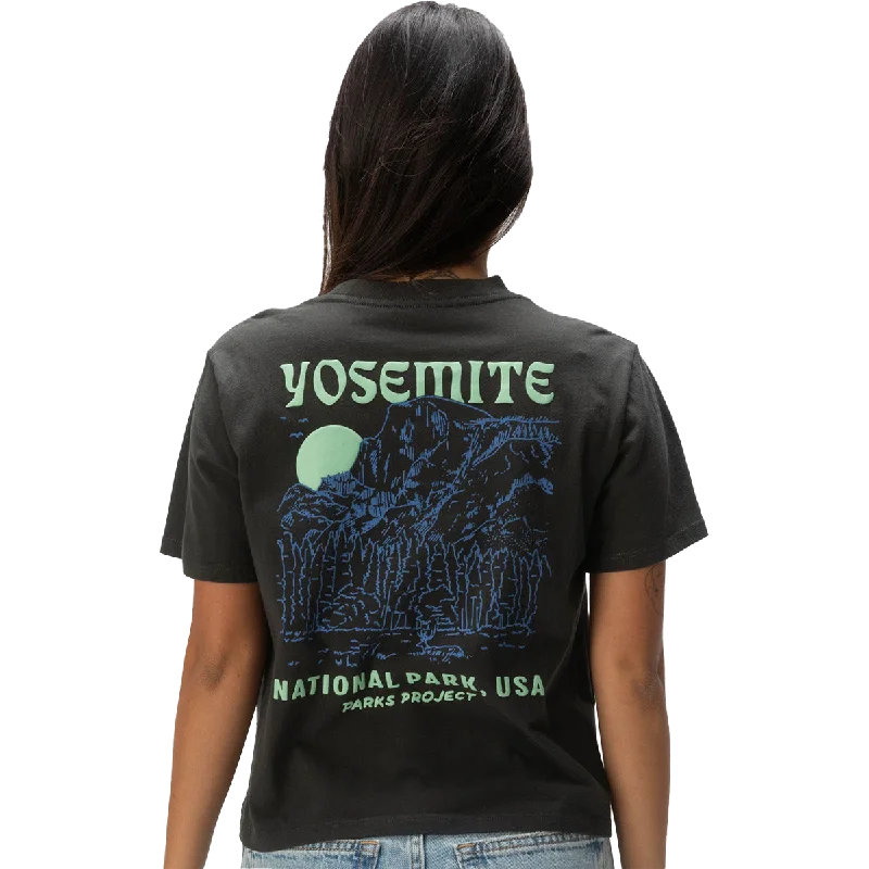Women's Yosemite Puff Print Short Sleeve Boxy Tee Scandinavian
