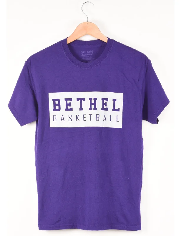 Bethel Basketball Printed Purple T-shirt - M