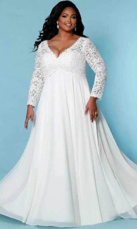 Sydney's Closet Bridal - SC5276 Lace Empire Bridal Gown British Gentlewoman Style