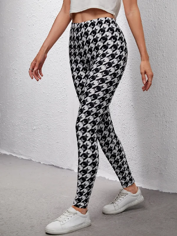 Casual Cartoon Cropped Women Leggings