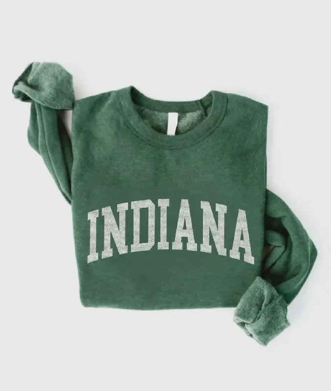Heather Forest Indiana Crewneck Hip Women's Urban