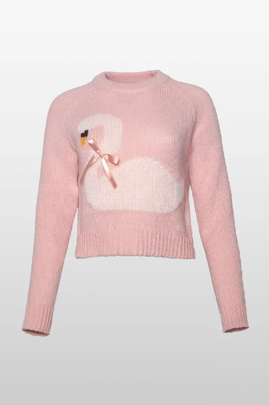 Swan Song Sweater Elegant Women's 