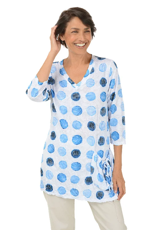 Moon Phases Crinkle Pocket Tunic Cozy Women's Winter