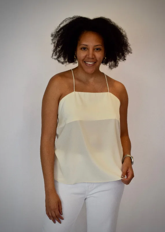 The Perrie Top (Cream) Preppy Women's College