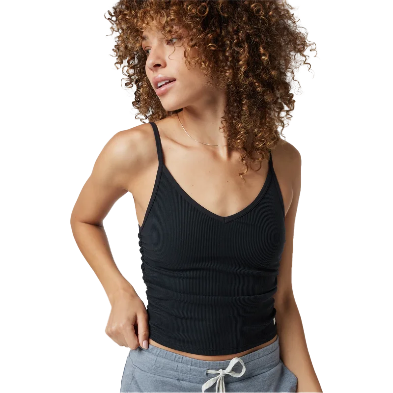 Women's Rib Ruched Tank Earthy Women's 