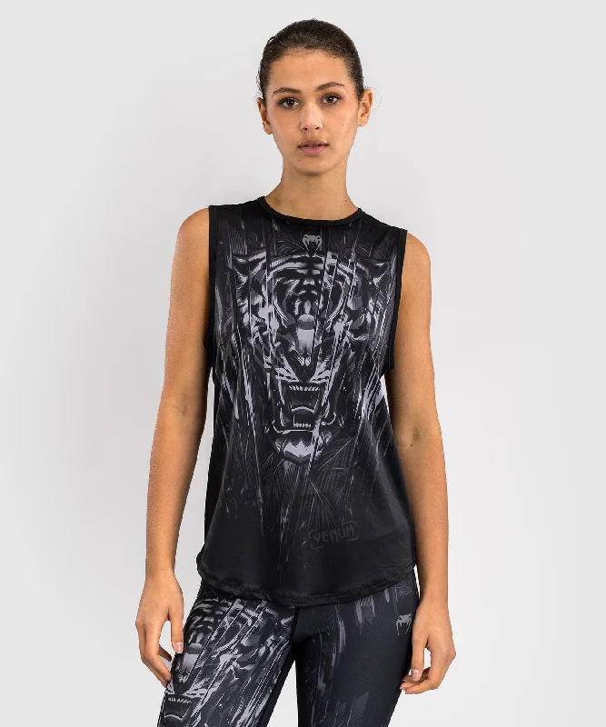 Venum Tiger Women's Tank Top - Black/Silver Tough Women's Military - inspired