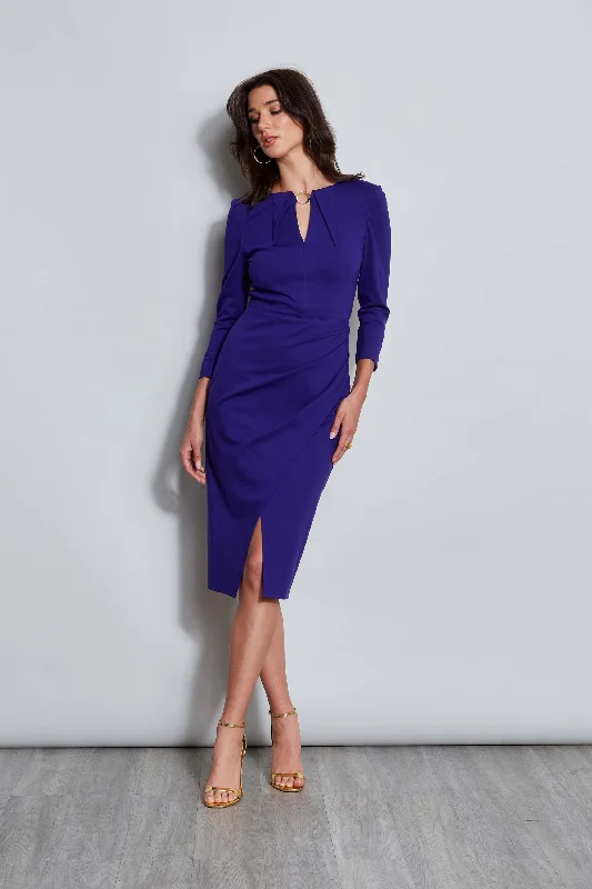 Keyhole Ring Wrap Dress Earthy Women's Hemp - based