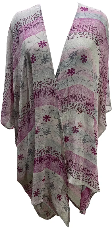PRG5708 Sheer Avatar Pure Silk Cardigan Refined Women's Velvet