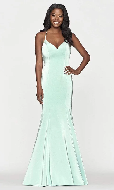 Faviana - S10659 Spaghetti Strap Mermaid Gown Cashmere