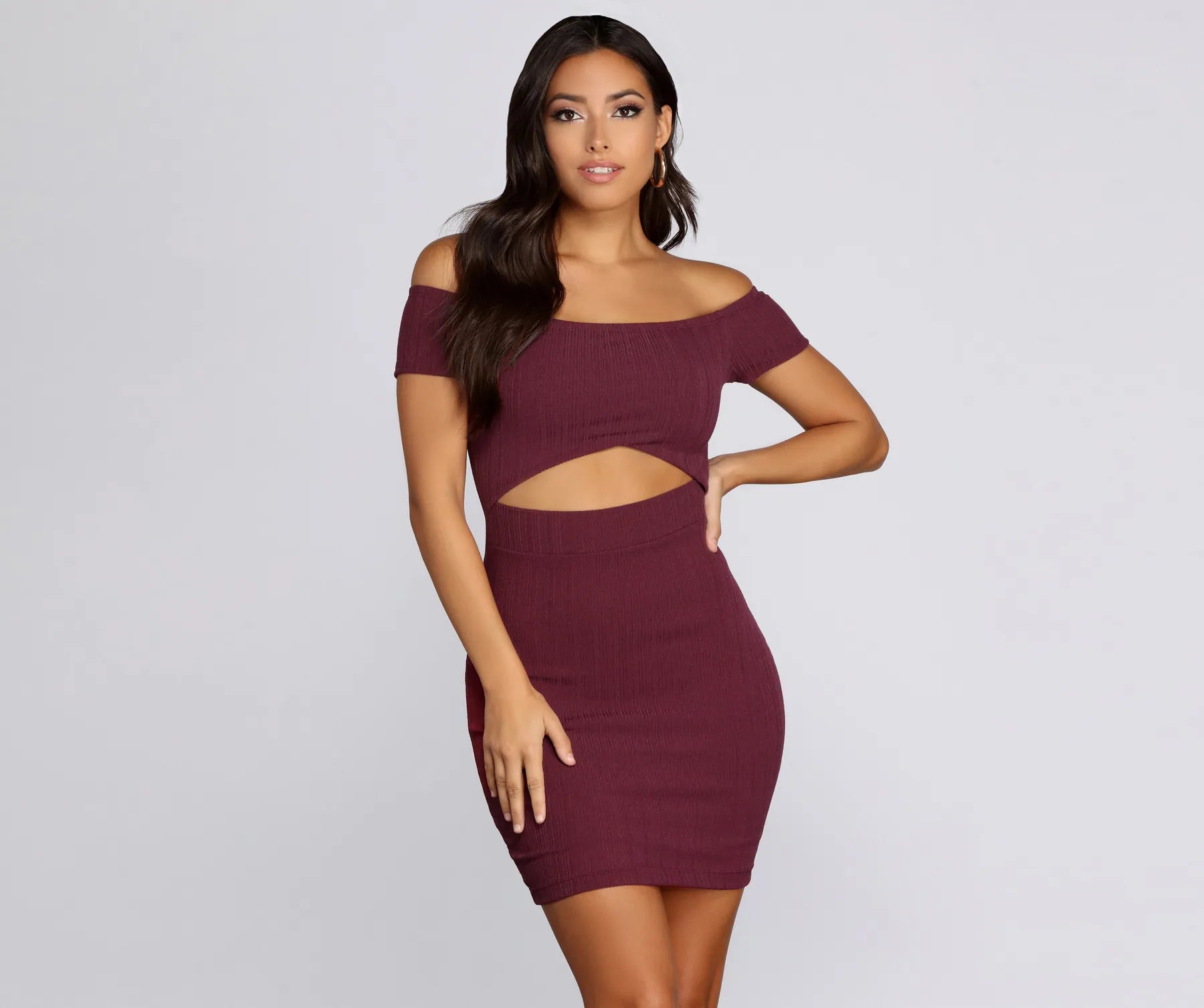 Casual Cut Out Mini Dress