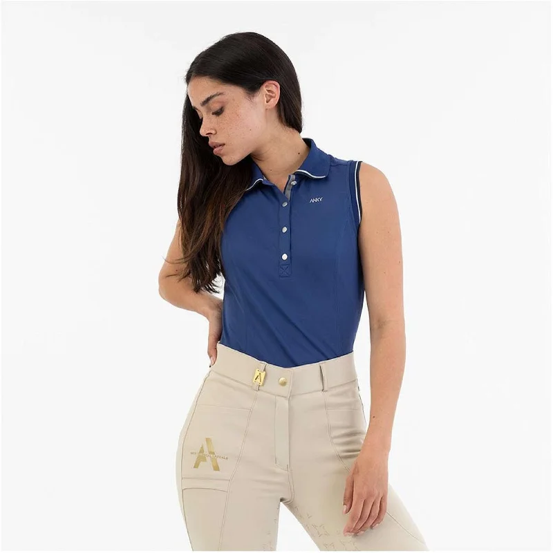 ANKY Polo ATC251202 Sans Manche Twilight Bleu Tough Women's Military - inspired