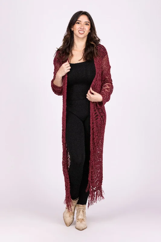 Mull It Over Women's Soft Boho Knit Cardigan Edgy Women's Punk