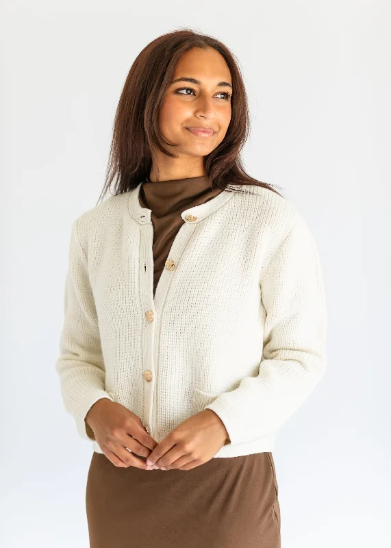 Steve Madden® Fantino Button Front Cardigan - FINAL SALE Dapper Women's 1920S