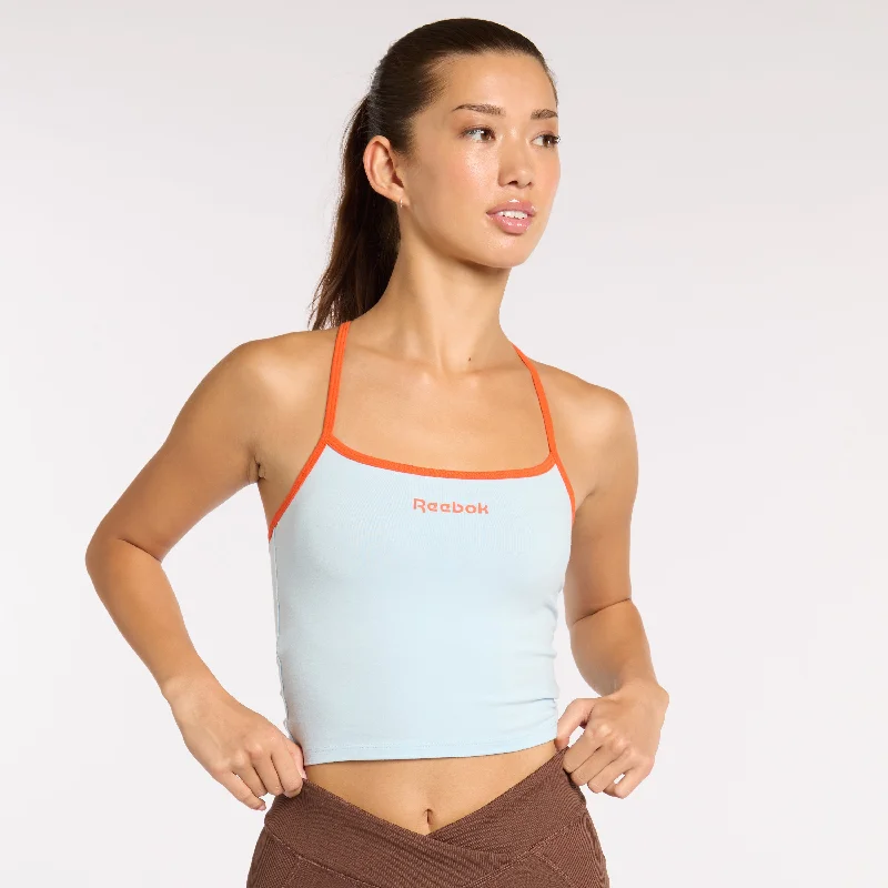 Layering Tank Soft Blue/ Pump Orange