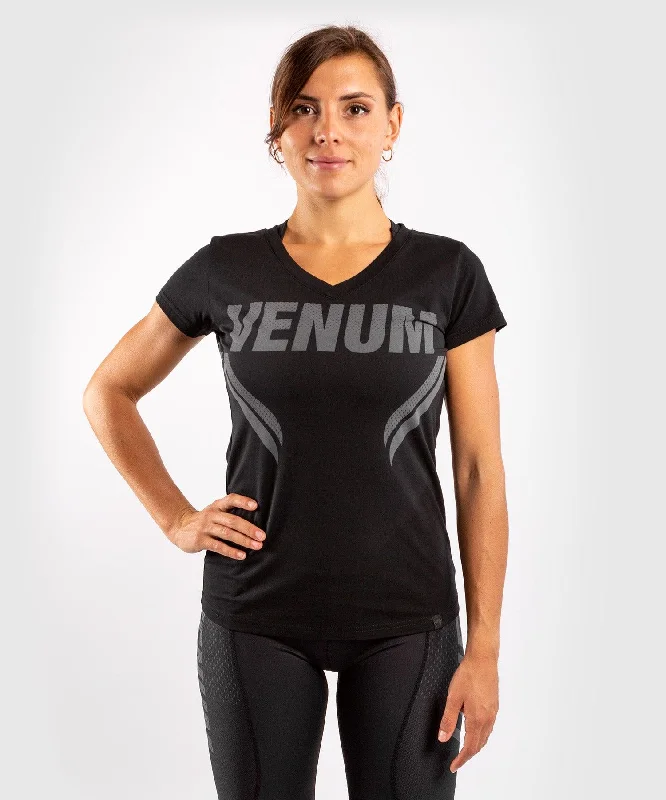Venum ONE FC Impact T-shirt - for women - Black/Black Polished Women's Silk