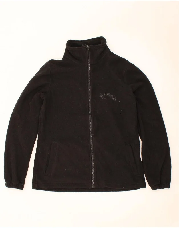 MOUNTAIN WAREHOUSE Womens Fleece Jacket UK 10 Small Black Polyester