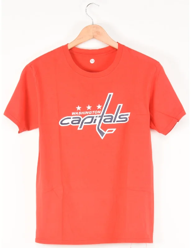 Washington Capitals Printed T-shirt - M Relaxed Women's Beachy