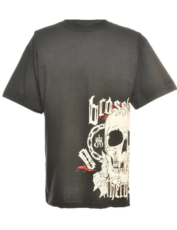 Black Brass Knuckle Printed T-shirt - M Compression