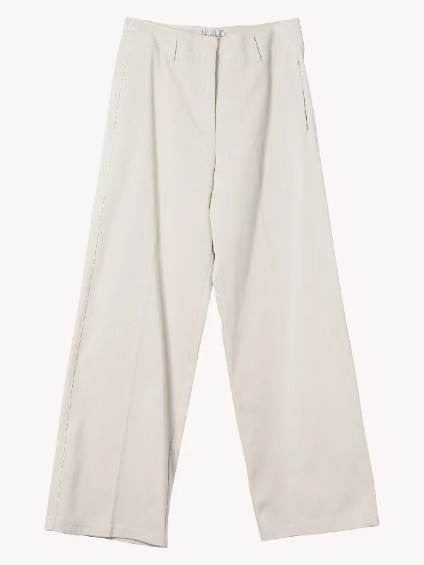 COTTON STRAIGHT LEG PANTS Sharp Women's Italian