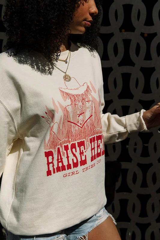Raise Hell Sweatshirt Hip Women's Retro