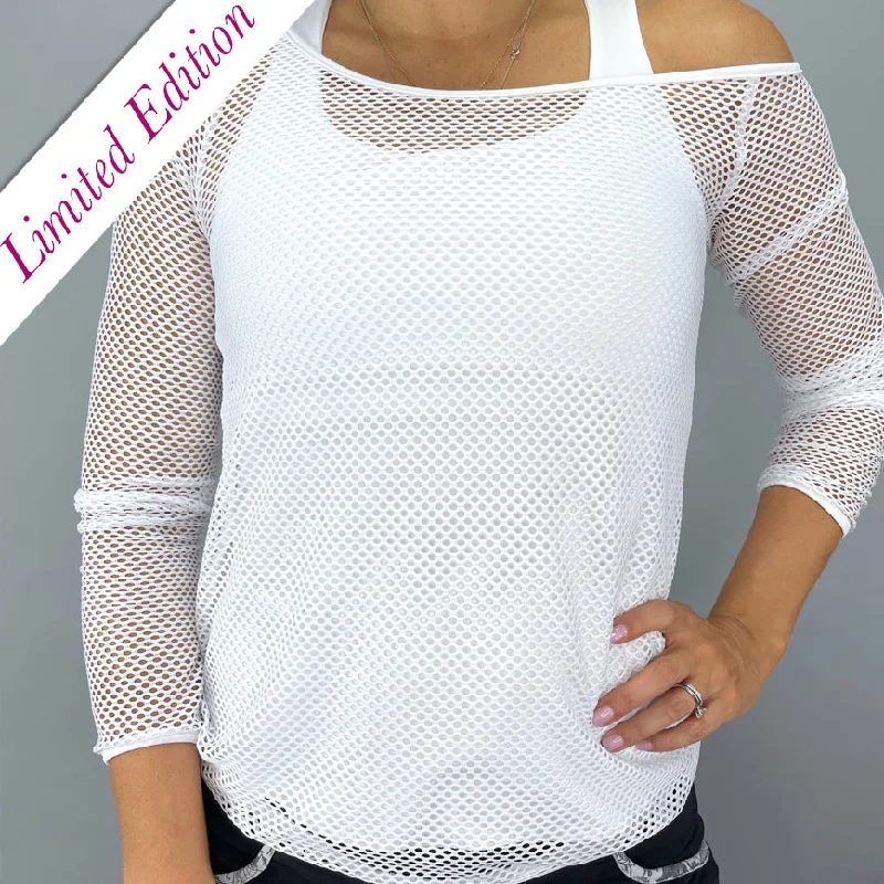 Limited Edition Fishnet Pullover (white)