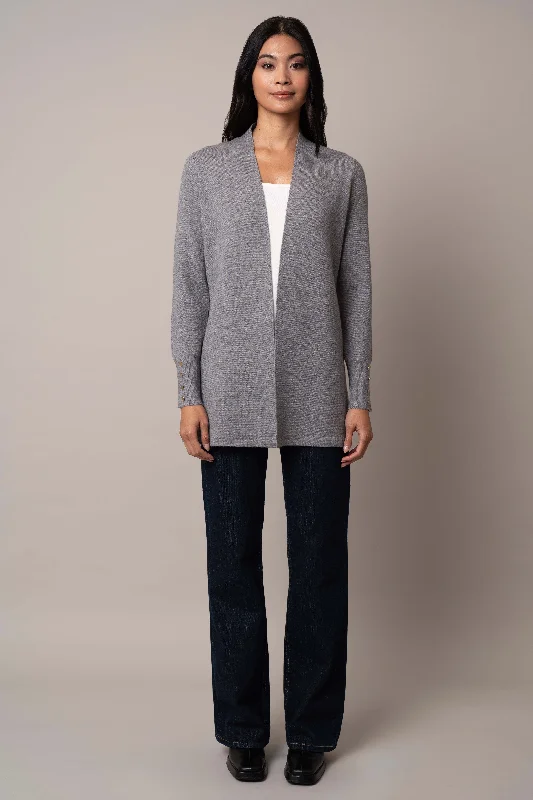 Open Cardigan with Studs on Cuff performance