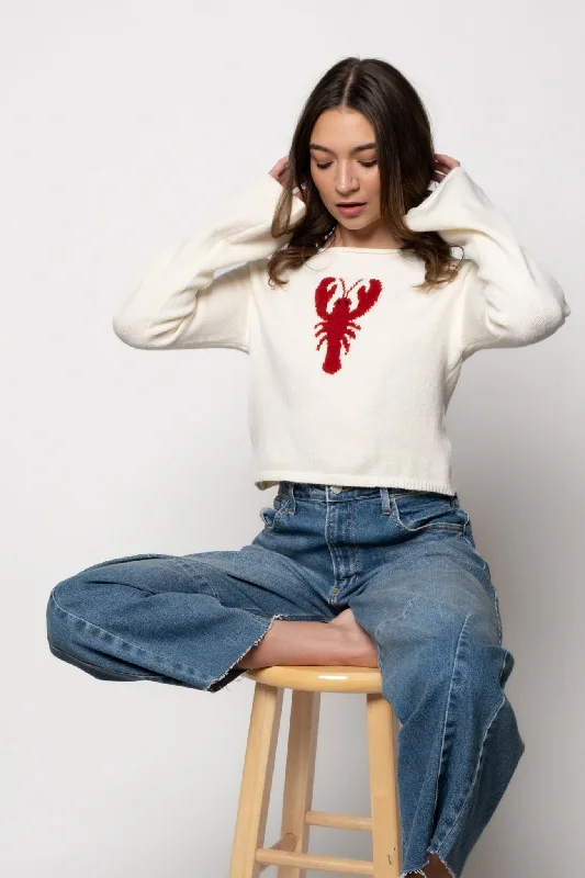 Clawfully Cute Cropped Sweater Monochromatic Office Style
