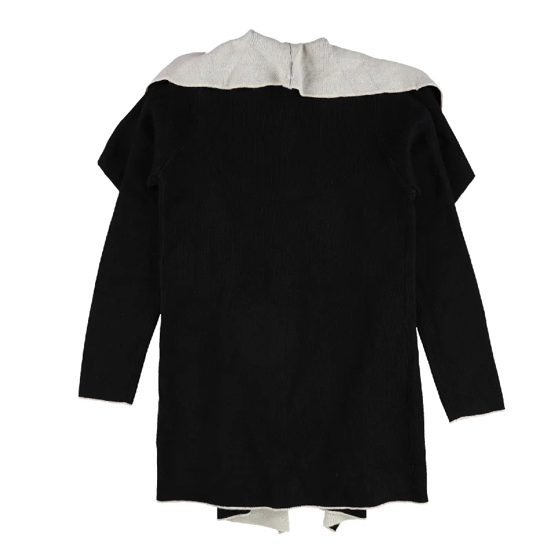 bar III Womens Draped Cardigan Sweater, Black, Small Minimalist Women's Casual