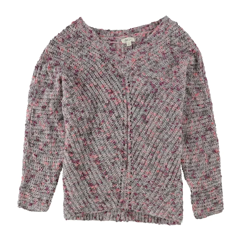 Style & Co. Womens Multi-Tone Knit Sweater, Pink, Large Cozy Women's Sherpa - lined