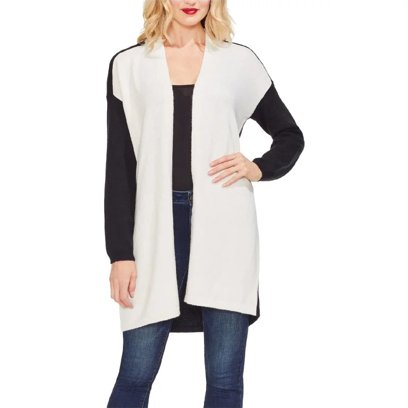Vince Camuto Womens Colorblocked Cardigan Sweater, White, X-Large Trendy Women's Oversized Vince Camuto Womens Colorblocked Cardigan Sweater, White, X-Large Trendy Women's Oversized