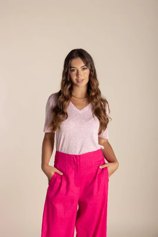 Metalic Knit - Pale Pink Refined Women's Velvet