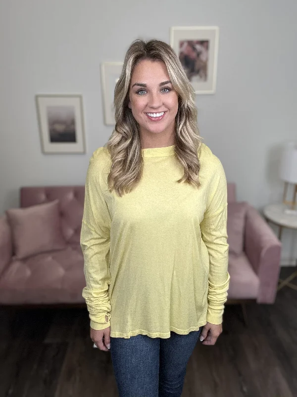 Nightlight Women's Everyday Hi-Lo Long Sleeve Top Earthy Women's Hemp - based