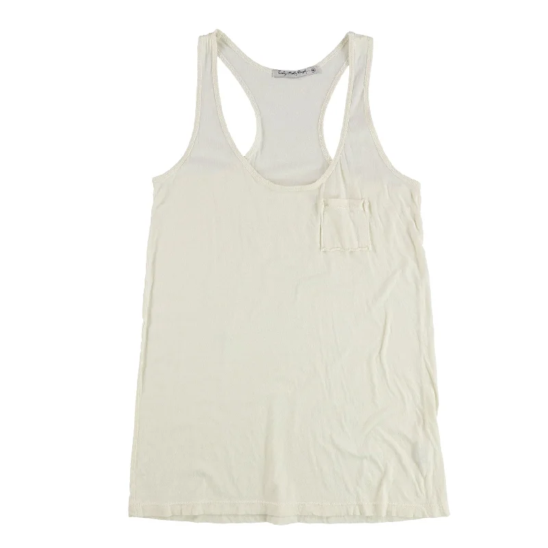 TRULY MADLY DEEPLY Womens Solid Pocket Racerback Tank Top, Off-White, Medium Tough Women's Military - inspired TRULY MADLY DEEPLY Womens Solid Pocket Racerback Tank Top, Off-White, Medium Tough Women's Military - inspired